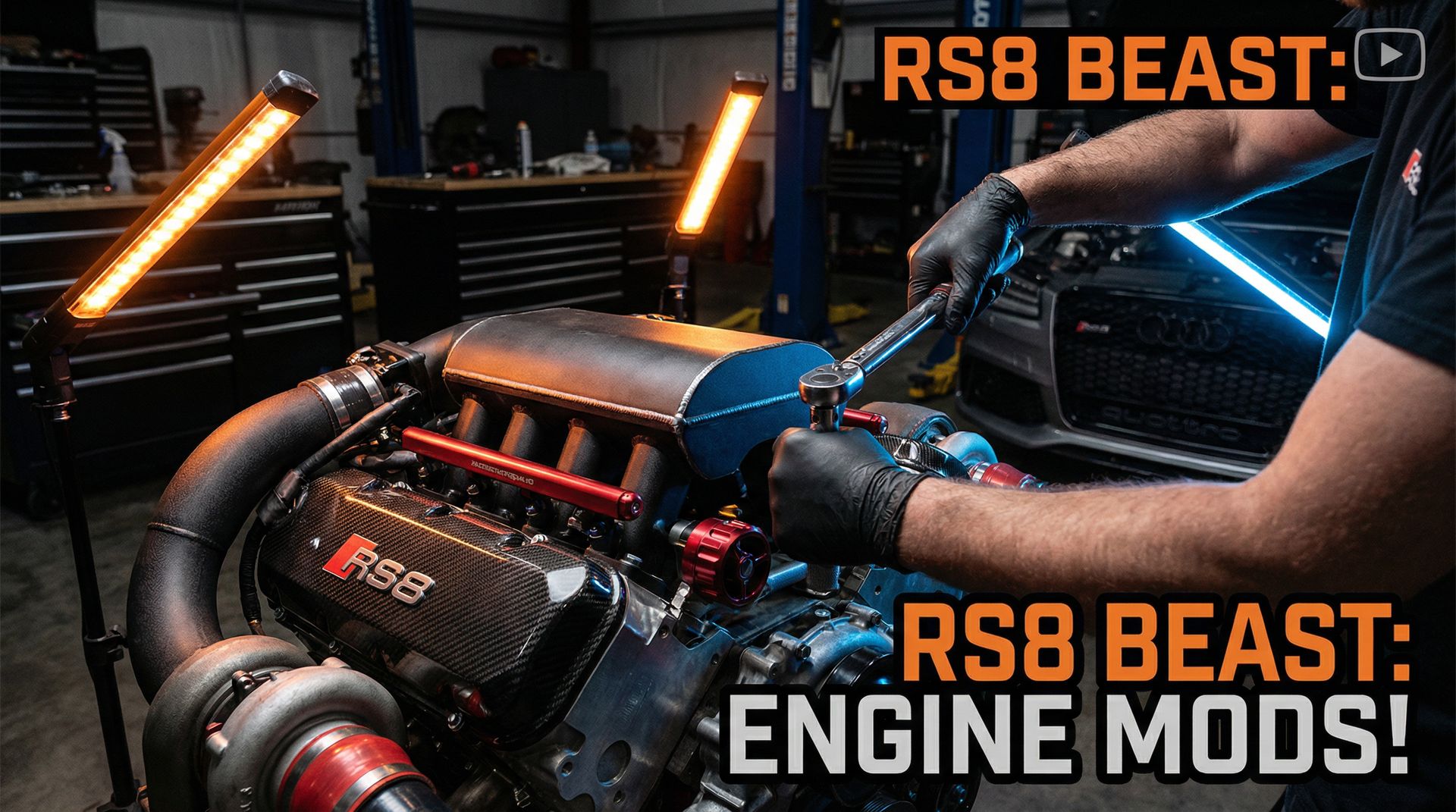 榴莲视频修车视频教程-发动机涡轮增压改装全过程